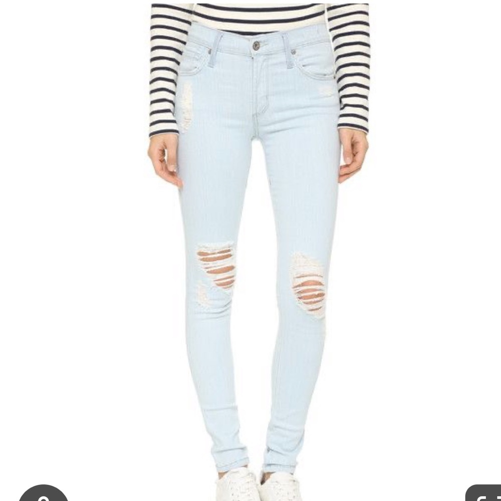 James Jeans Twiggy Light Blue Distressed Jeans